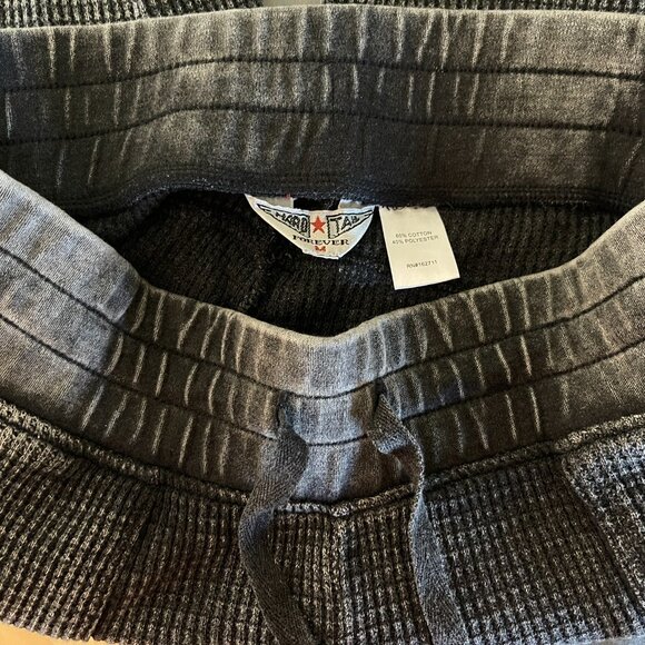 Hardtail Forever Charcoal Grey Waffle Knit Jogger Pants, Sz M - Picture 3 of 8